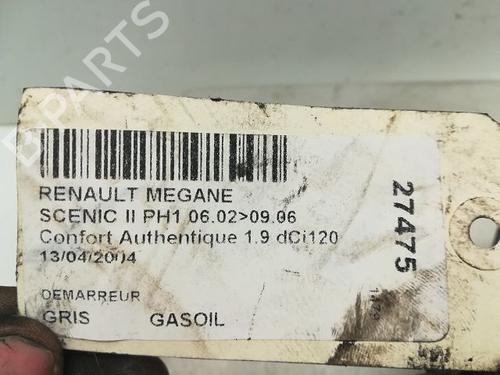 Used Starter Starter RENAULT SCÉNIC II (JM0/1_) 1.9 dCi (JM0G, JM12, JM1G, JM2C) (120 hp) 23171818 23171818