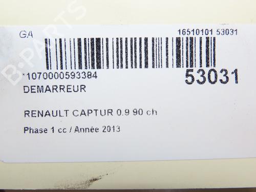 Starter RENAULT CAPTUR I (J5_, H5_) 0.9 TCe 90 | BP28829011M8  - Image 7