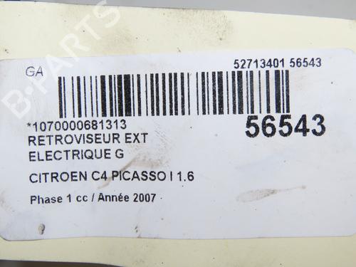 Left mirror CITROËN C4 Picasso I MPV (UD_) 1.6 HDi | BP32399690C26