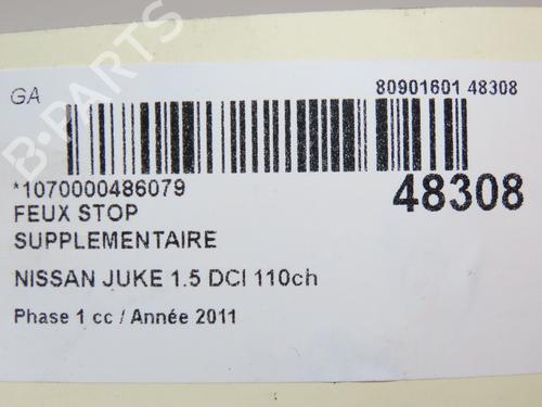 Third brake light NISSAN JUKE (F15) 1.5 dCi | BP28832848L11 