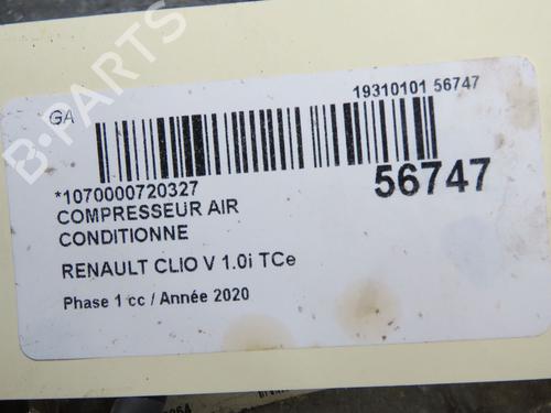 AC compressor RENAULT CLIO V (B7_) 1.0 LPG (B7MT) | BP36395723M34  - Image 9