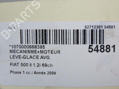 Used Front left window mechanism Front left window mechanism FIAT 500 (312_) 1.2 (312AXA1A) (69 hp) 30797584 30797584