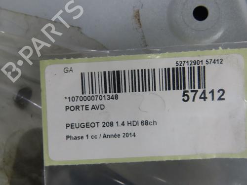 Used Right front door PEUGEOT 208 I (CA_, CC_) 1.4 HDi (68 hp) 32399681