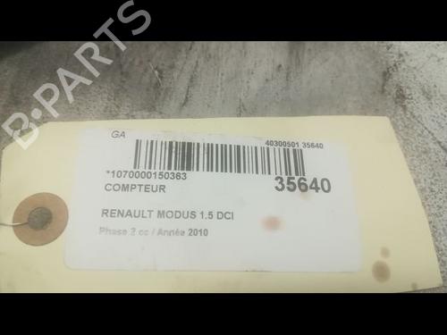 Used Instrument cluster RENAULT MODUS / GRAND MODUS (F/JP0_) 1.5 dCi 75 (75 hp) 9600665