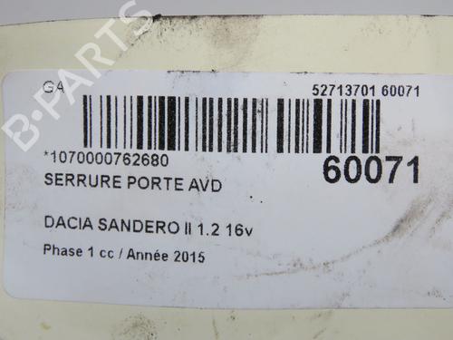 front-right-lock-dacia-sandero-ii-2012-37499517 main image