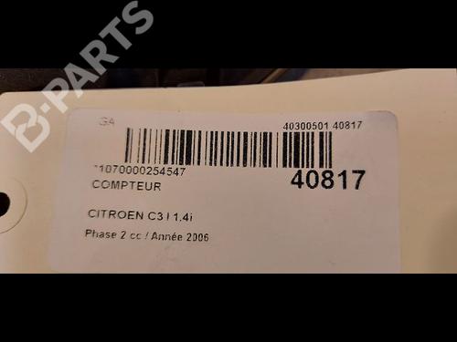 Instrument cluster CITROËN C3 I (FC_, FN_) 1.4 i | BP9610193C47 