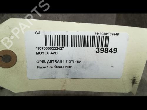 Used Left front steering knuckle Left front steering knuckle OPEL ASTRA G Hatchback (T98) 1.7 DTI 16V (F08, F48) (75 hp) 14875539 14875539