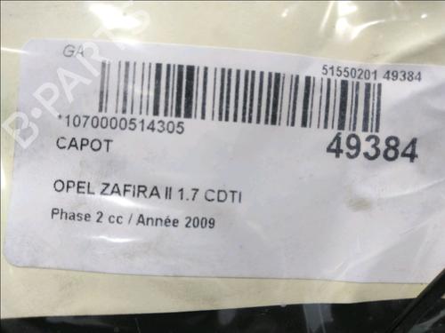Hood OPEL ZAFIRA / ZAFIRA FAMILY B (A05) 1.7 CDTI (M75) | BP19668672C1 