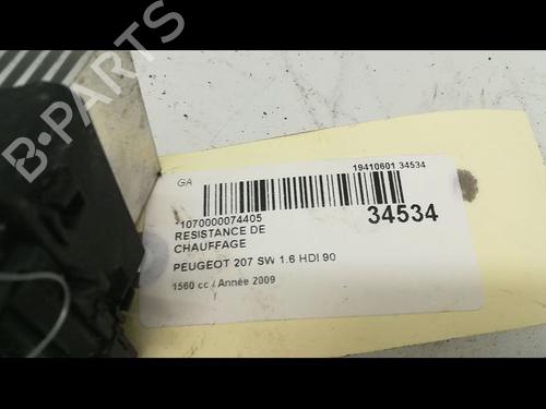 Used Heater resistor PEUGEOT 207 SW (WK_) 1.6 HDi (90 hp) 23172389