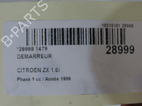 Used Starter Starter CITROËN ZX Break (N2) 1.6 i (88 hp) 36493397 36493397