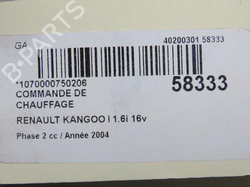Climate control RENAULT KANGOO (KC0/1_) 1.6 16V | BP36873836I5  - Image 5