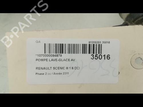 Used Washer pump Washer pump RENAULT SCÉNIC III (JZ0/1_) 1.6 dCi (JZ00, JZ12) (130 hp) 14881447 14881447
