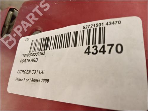 Right rear door CITROËN C3 I (FC_, FN_) 1.4 i | BP9768241C5 