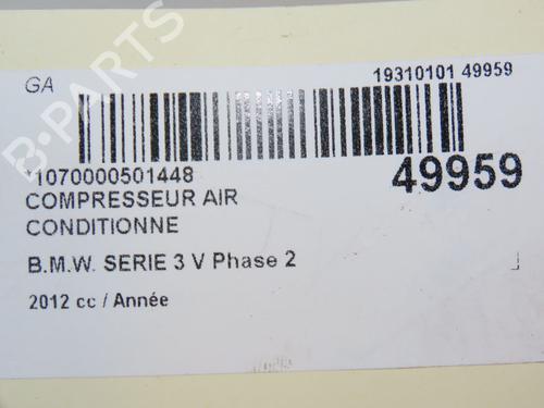 Used AC compressor AC compressor BMW 3 (F30, F80) 335 i (326 hp) 22535444 22535444