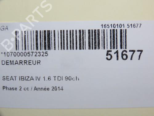 Starter SEAT IBIZA IV (6J5, 6P1) 1.6 TDI | BP30841090M8