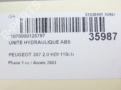 ABS pump PEUGEOT 307 (3A/C) 2.0 HDi 110 | BP23173583M43 