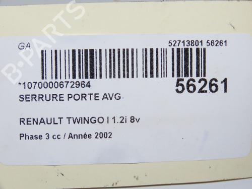 Used Front left lock RENAULT TWINGO I (C06_) 1.2 (C066, C068) (58 hp) 32150806