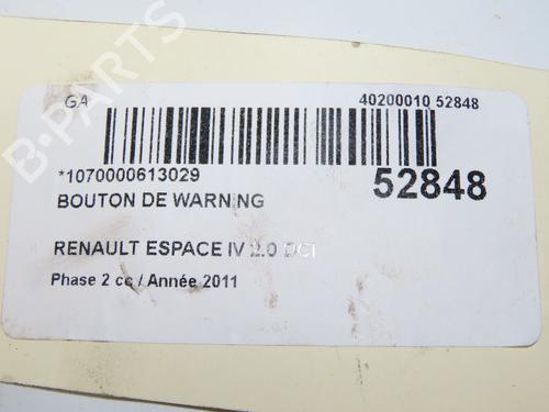 Warning switch RENAULT ESPACE IV (JK0/1_) 2.0 dCi (JK01, JK02, JK1J, JK1K, JK1H) | BP32004968I22