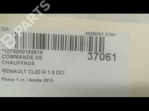 Climate control RENAULT CLIO IV (BH_) 1.5 dCi 90 | BP9601425I5 