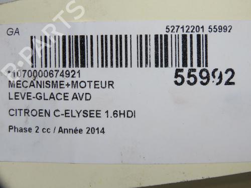 Rudehejsemekanisme Højre foran CITROËN C-ELYSEE (DD_) 1.6 HDI 92 | BP32332359C23 - Image 6