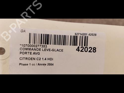 Left front window switch CITROËN C2 (JM_) 1.4 HDi | BP9613721I27 - Image 3