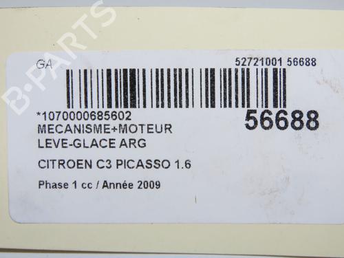 Rear left window mechanism CITROËN C3 Picasso (SH_) 1.6 HDi | BP32223418C24