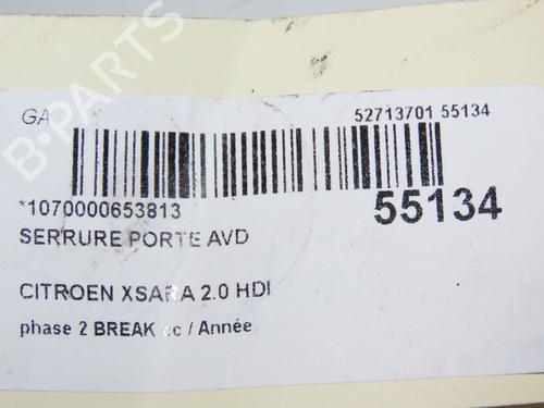 Used Front right lock CITROËN XSARA Break (N2) 2.0 HDI 90 (90 hp) 29415170