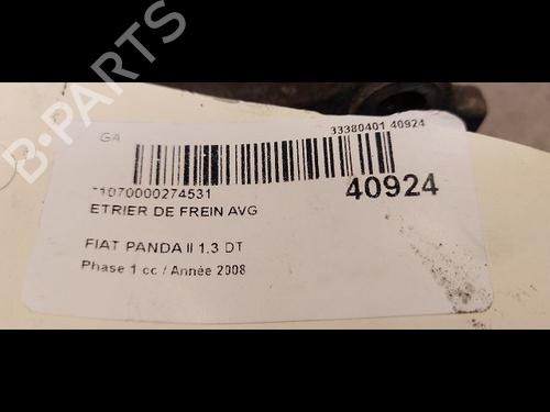 Used Left front brake caliper FIAT PANDA (169_) 1.3 D Multijet (169.AXC1A) (70 hp) 14878323