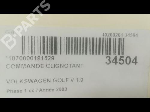 Steering column stalk VW GOLF V (1K1) 1.9 TDI | BP9602720I23 