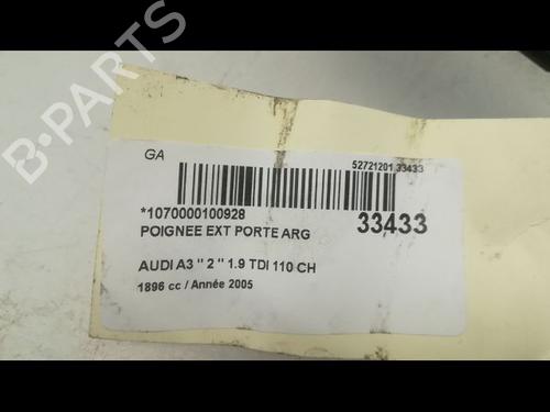Used Rear left exterior door handle AUDI A3 Sportback (8PA) 1.9 TDI (105 hp) 9597232