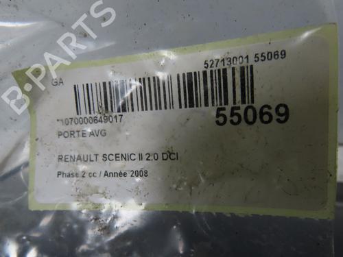 Left front door RENAULT GRAND SCÉNIC II (JM0/1_) 2.0 dCi (JM1K) | BP28831322C2 