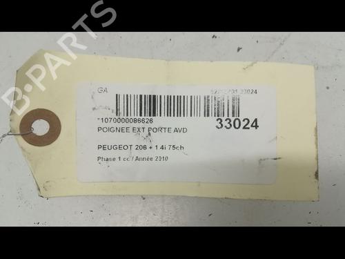 front-right-exterior-door-handle-peugeot-206-2l_-2m_-14-i-2lkfwa-2mkfwa-9101n7-2009-2010-2011-2012-2013-9596544 main image