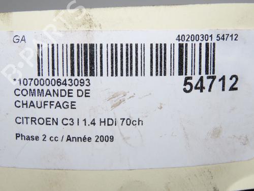 Used Climate control CITROËN C3 I (FC_, FN_) 1.4 HDi (68 hp) 32277447