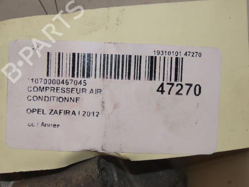 Used AC compressor AC compressor OPEL ZAFIRA TOURER C (P12) 2.0 CDTi (75) (165 hp) 16586397 16586397