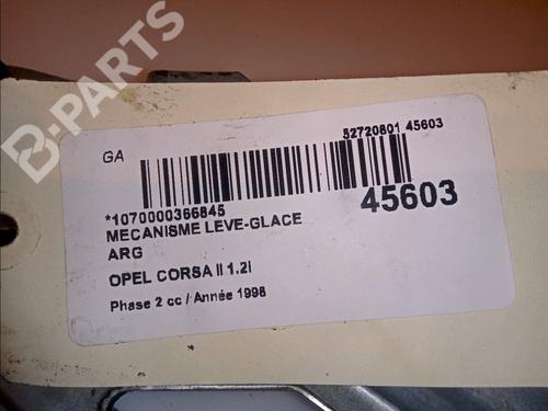 Rear left window mechanism OPEL CORSA B (S93) 1.2 i 16V (F08, F68, M68) | BP11103128C24 
