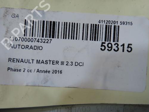 Radio RENAULT MASTER III Van (FV) 2.3 dCi 130 FWD (FV0M, FV0Y, FV0J, FV02, FV03) | BP36510960E6 - Image 6