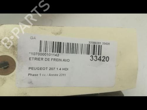 Left front brake caliper PEUGEOT 207 (WA_, WC_) 1.4 HDi | BP14877992M105