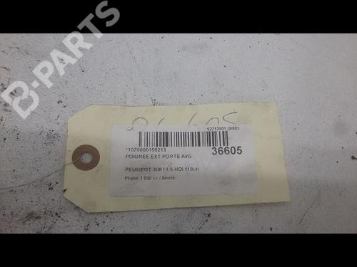 Front left exterior door handle PEUGEOT 308 SW I (4E_, 4H_) 1.6 HDi | BP9601026C128 