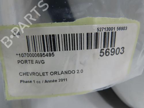 Porte avant gauche CHEVROLET ORLANDO (J309) 2.0 D (163 hp) 31912157