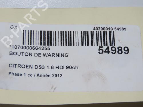 Advarselsbryter CITROËN DS3 (SA_) 1.6 HDi 90 (92 hp) 32004969