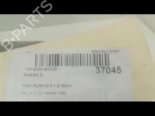 Used Right headlight FIAT PUNTO (188_) 1.2 60 (188.030, .050, .130, .150, .230, .250) (60 hp) 9602884
