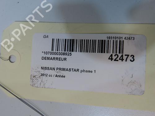 Used Starter Starter NISSAN PRIMASTAR Bus (X83) dCi 120 (114 hp) 9821626 9821626