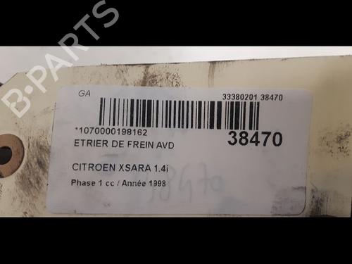 Used Right front brake caliper CITROËN XSARA (N1) 1.4 i (75 hp) 14877397