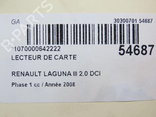 Used Card reader RENAULT LAGUNA III (BT0/1) 2.0 dCi (BT07, BT0J, BT14, BT1A, BT1S) (131 hp) 28829727