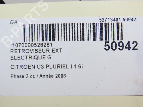 Left mirror CITROËN C3 Pluriel (HB_) 1.6 | BP28968687C26 