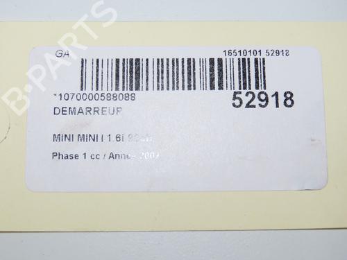 Used Starter Starter MINI MINI (R50, R53) One (90 hp) 32129598 32129598