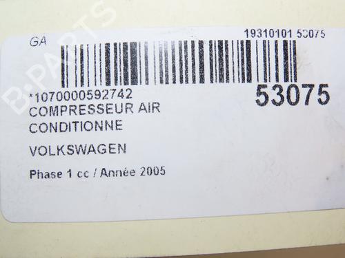 AC Kompressor VW TRANSPORTER T5 Van (7HA, 7HH, 7EA, 7EH) 1.9 TDI | BP28829259M34 