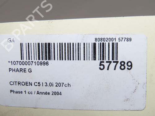 Left headlight CITROËN C5 I (DC_) 3.0 V6 (DCXFXC, DCXFXF) | BP36495717C28 - Image 6