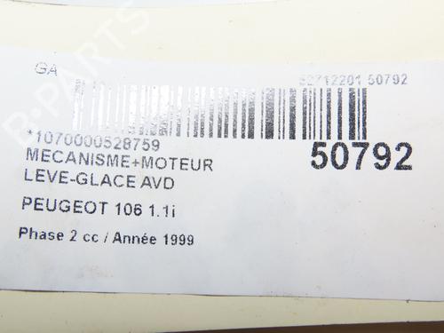 Front right window mechanism PEUGEOT 106 II (1A_, 1C_) 1.1 i | BP28968456C23