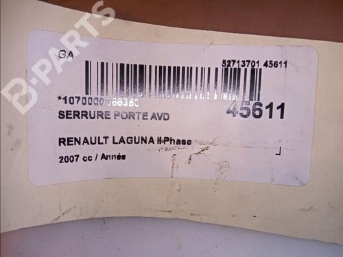 Front right lock RENAULT LAGUNA II Grandtour (KG0/1_) 2.0 dCi (KG1T) | BP11102814C97 